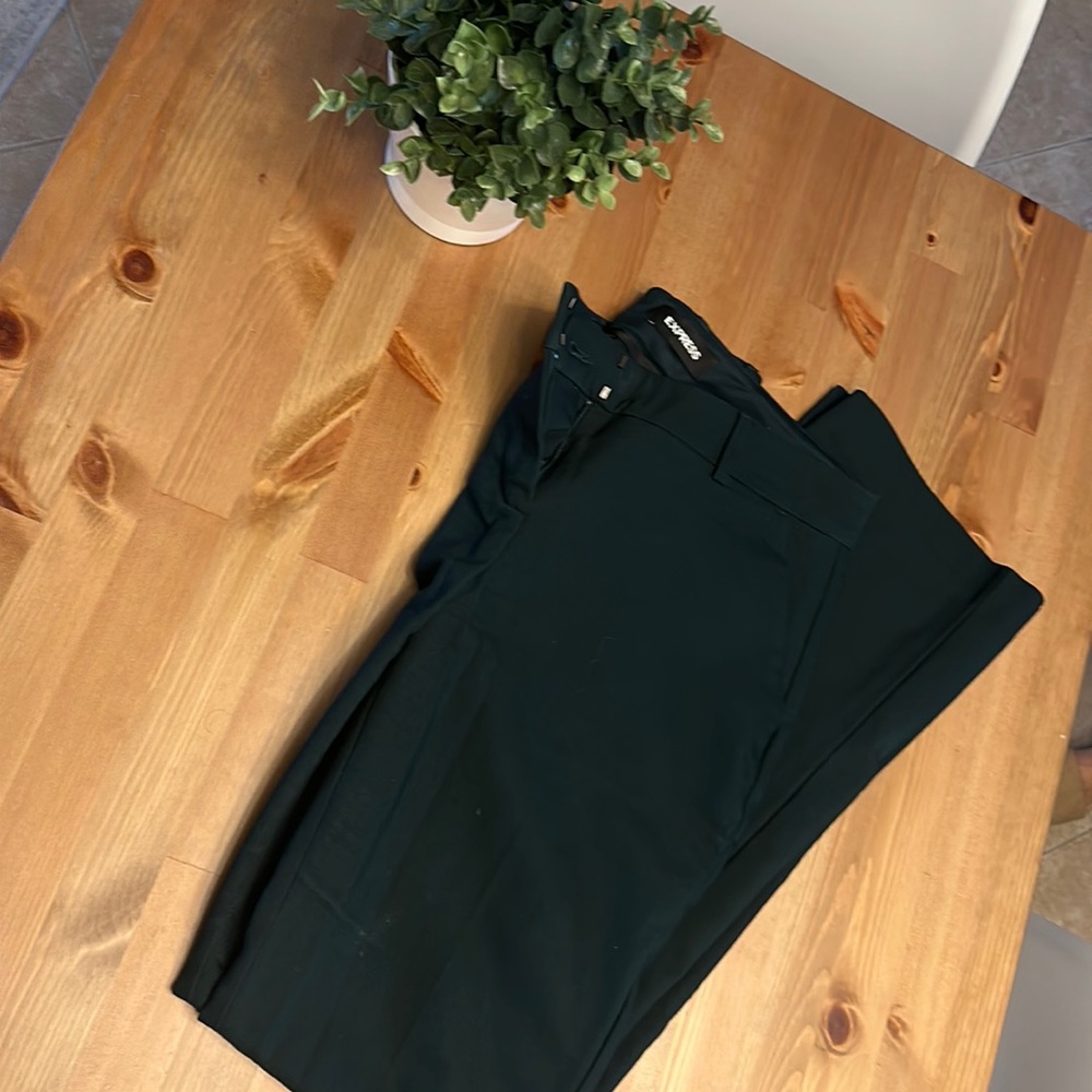 Express dress pants. Like new, dark green.